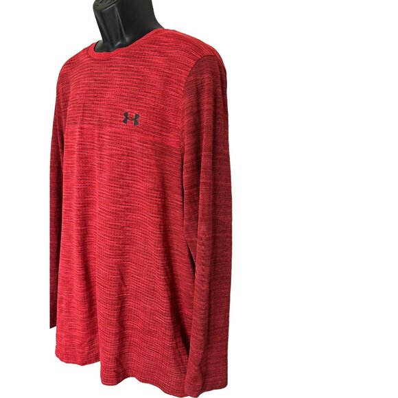 Under Armour Red Long Sleeve Performance Shirt For Men - Size XXL - Picture 5 of 11